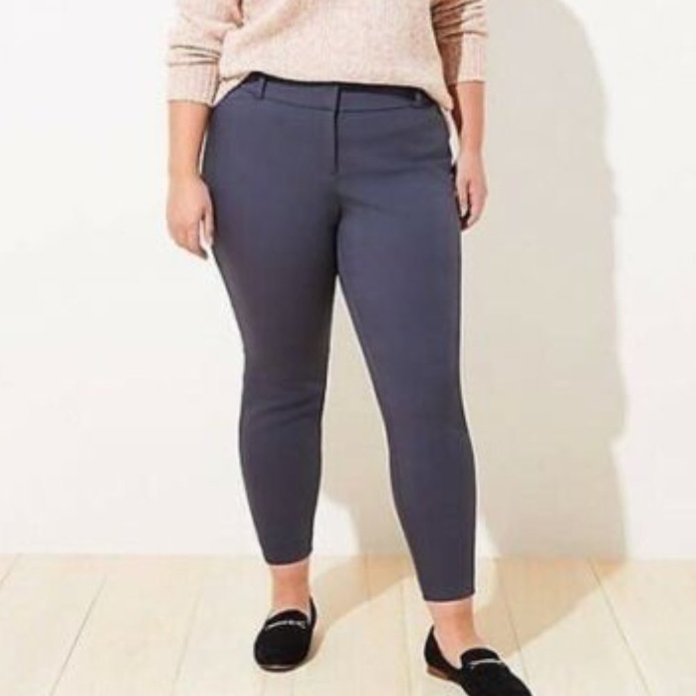 LOFT Plus Marisa Slate Gray Work Pant Size 20 NWOT